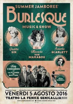 Sensualita', musica e balli al Burlesque Show del Summer Jamboree 2016
