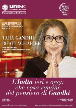 Tara Gandhi Bhattacharjee a Macerata