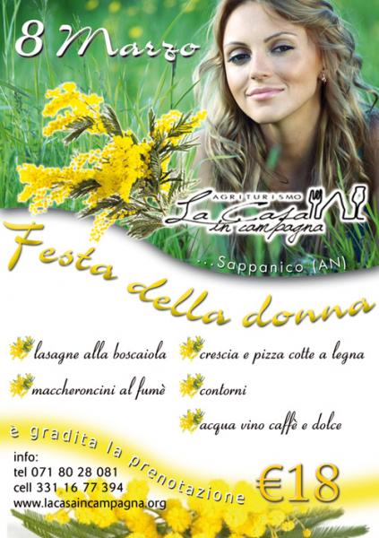 8 Marzo Festa della Donna ad Ancona Sappanico