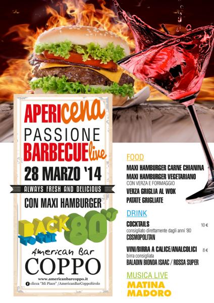 Apericena Passione Barbecue Live: Back to The 80's