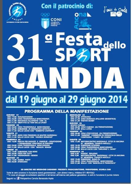 31° FESTA DELLO SPORT DI CANDIA