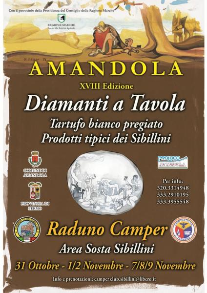 Raduno Camper Diamanti a Tavola