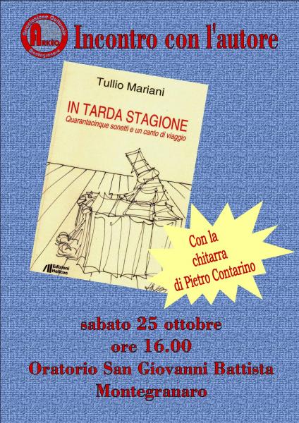 IN TARDA STAGIONE - Incontro con Tullio Mariani