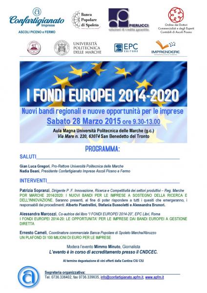 I FONDI EUROPEI 2014-2020