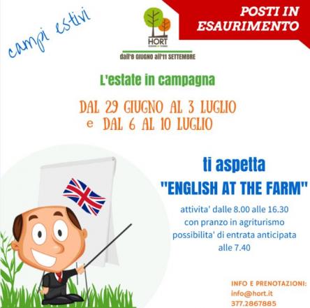 ENGLISH AT THE FARM