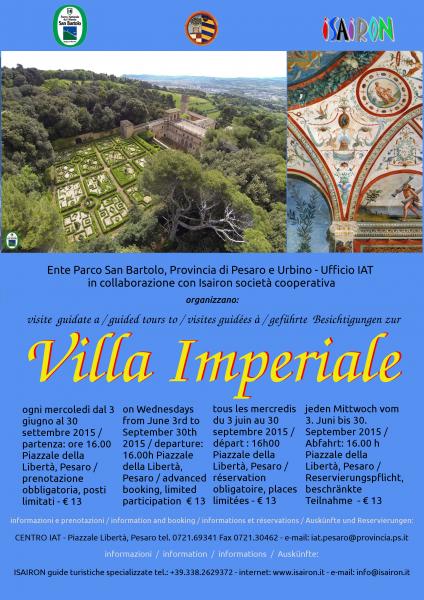 Villa Imperiale di Pesaro, visite guidate 2015