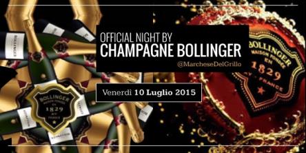 Official Night By Champagne Bollinger, al Marchese del Grillo