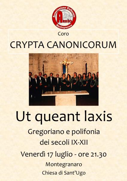 Ut Queant Laxis - Concerto Gregoriano