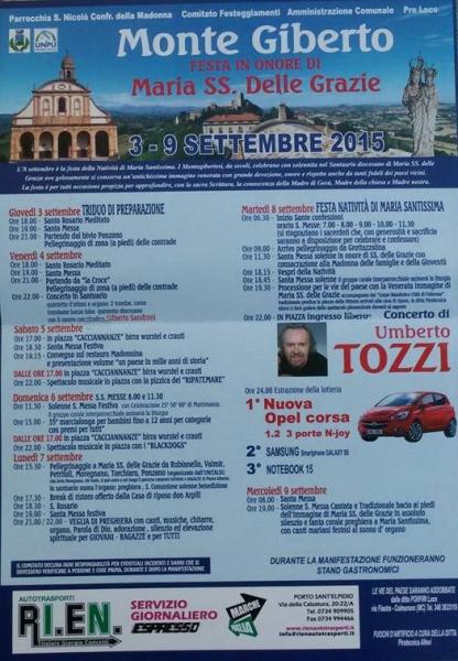 Umberto Tozzi in concerto gratuito!!!!