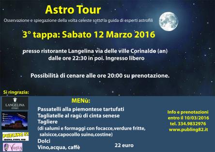 Astro Tour. 3° tappa