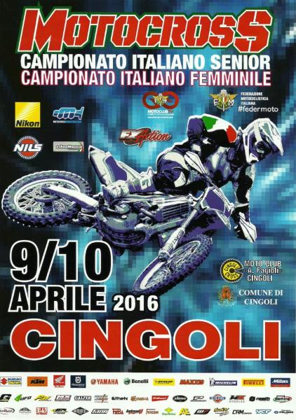 CAMPIONATO ITALIANO MOTOCROSS SENIOR E FEMMINILE
