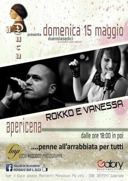 Aperitivo musicale con Rokko & Vanessa -BAR IL DUCA MONDAVIO – 15-05-16