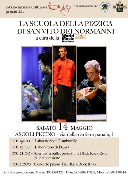 Pizzica di San Vito dei Normanni: Laboratori e Concerto in Ascoli il 14 Maggio