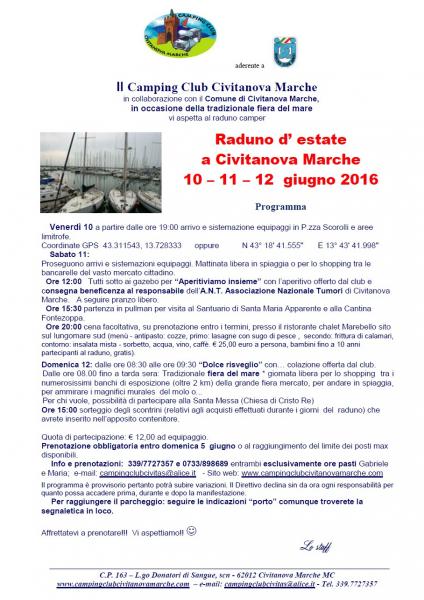 RADUNO D'ESTATE a Civitanova Marche 10-11-12/6/2016