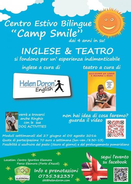 CAMP SMILE 2016 – Helen Doron San Benedetto del Tronto