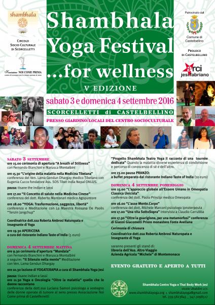 Shambhala Yoga Festival..for Wellness 2016