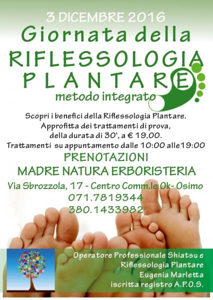 Giornata Della Riflessologia Plantare Osimo An 03 12 16 Marche In Festa