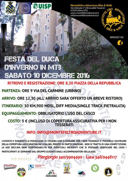 Festa del Duca di Urbino d'inverno in MTB