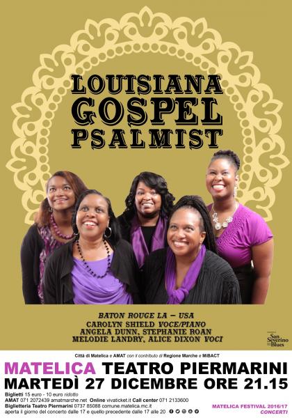 Louisiana Gospel Psalmist in concerto