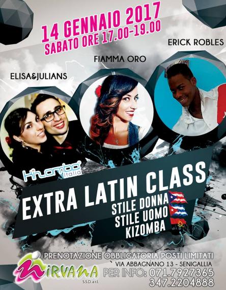Extra Latin Class, pomeriggio di lezioni e social @ Nirvana Senigallia