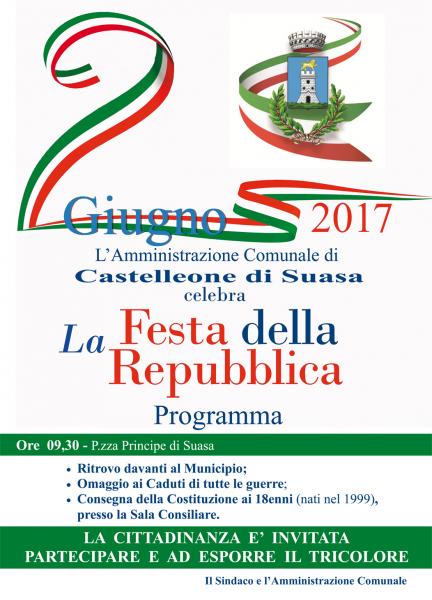 2 giugno 2017, Festa della Repubblica