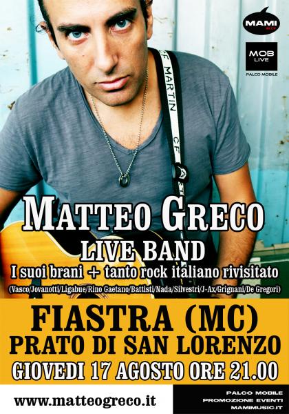 Matteo Greco Live-Band in Concerto