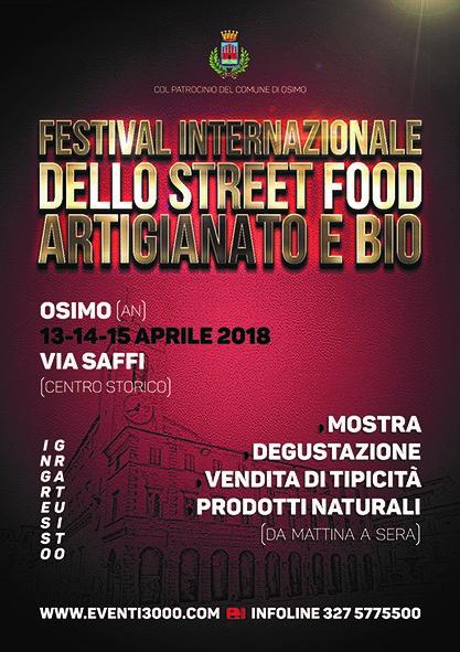 “Festival internazionale dello street food, artigianato e bio”