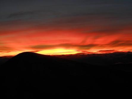 Il tramonto dal Monte Cornaccione