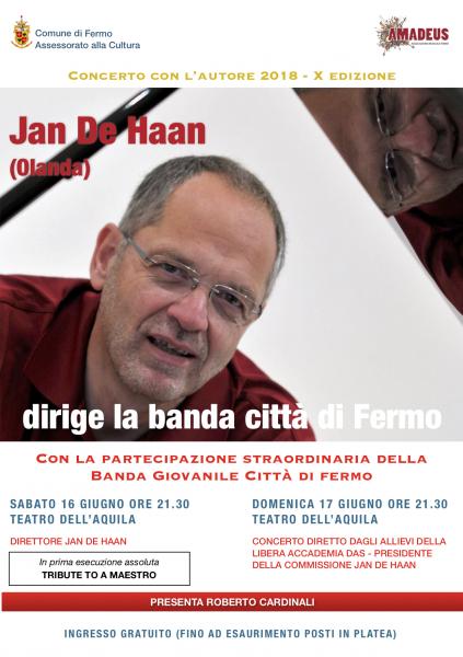 Evento straordinario: Jan De Haan in Italia