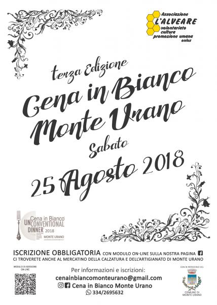 Cena in Bianco Monte Urano 2018