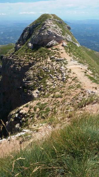 La fantastica cresta del Monte Sibilla