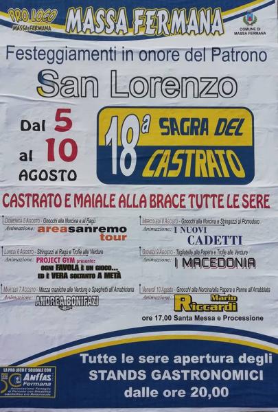 Festa di San Lorenzo - 18^ Sagra del Castrato
