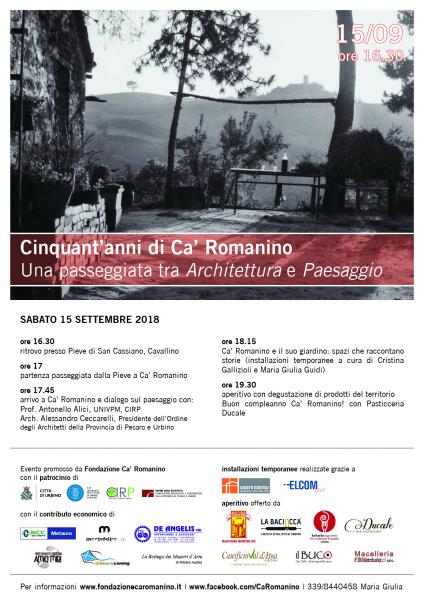 Cinquant’anni di Ca’ Romanino - Una passeggiata tra Architettura e Paesaggio