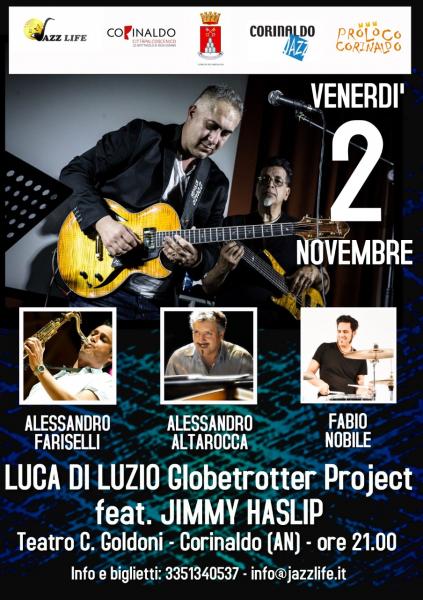 Luca di Luzio Globetrotter project ft. Jimmy Haslip a Corinaldo.