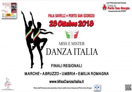 Miss & Mister Danza ITALIA / Finale Regionale 28 ottobre - Pala Savelli , Porto San Giorgio