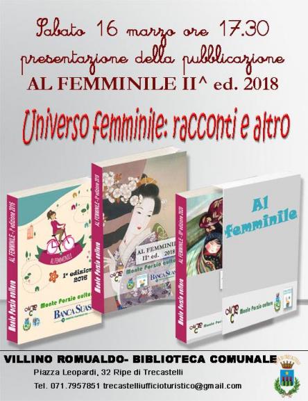 AL FEMMINILE II edizione 2018