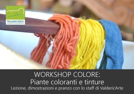Workshop colore: piante coloranti e tinture naturali