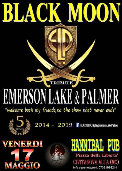 Black Moon play Emerson Lake& Palmer @Hannibal Pub