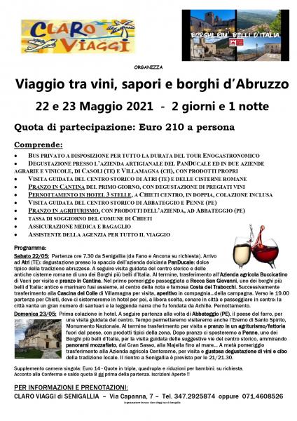 Viaggio tra vini, sapori e borghi d’Abruzzo
