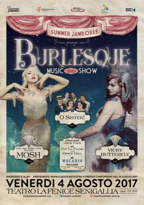 La seduzione regina del Burlesque Show del Summer Jamboree