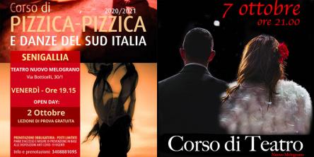 Al via i corsi di pizzica e di teatro per adulti al Nuovo Melograno di Senigallia Al via i corsi di pizzica e di teatro per adulti al Nuovo Melograno di Senigallia