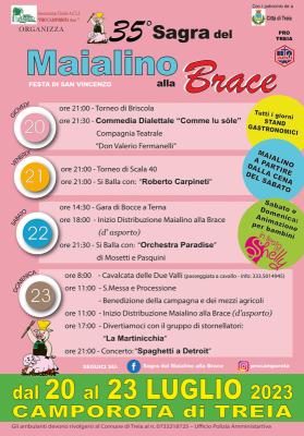 Camporota di Treia in festa con la 35esima Sagra del Maialino alla Brace