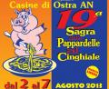 In arrivo la 19a Sagra delle Pappardelle al Cinghiale