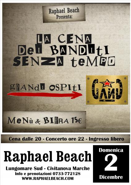 La cena dei banditi senza tempo - Live @ Raphael Beach