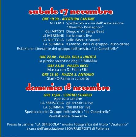 Castagnata cantine aperte