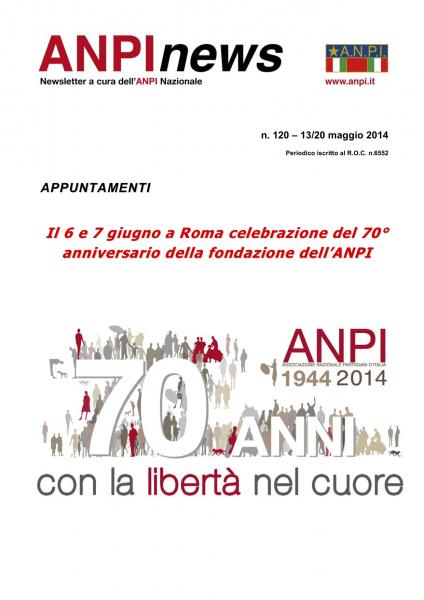 70° anniversario della fondazione dell'ANPI