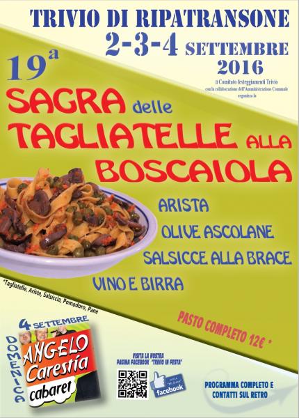 19° SAGRA DELLE TAGLIATELLE ALLA BOSCAIOLA
