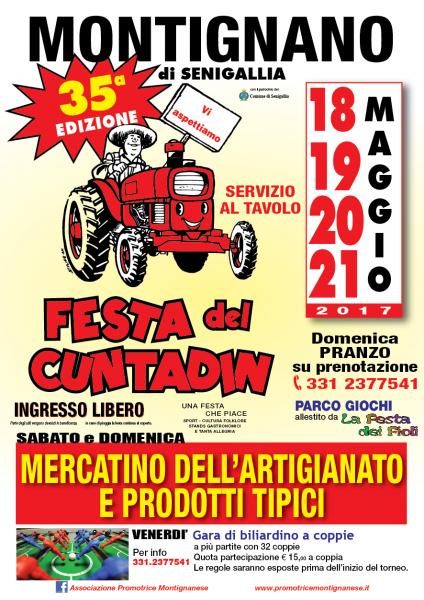 Festa del Cuntadin 2017 a Montignano di Senigallia