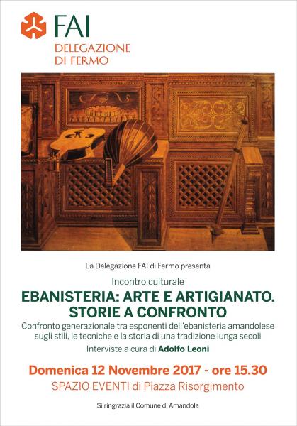 Ebanisteria: arte e artigianato. Storie a confronto