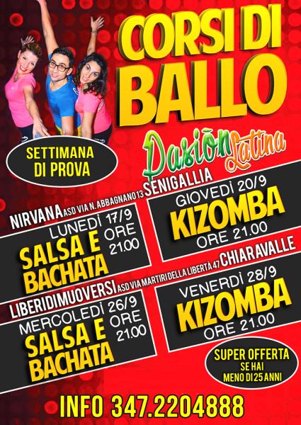 Corsi di SALSA BACHATA KIZOMBA - Settimana Gratuita